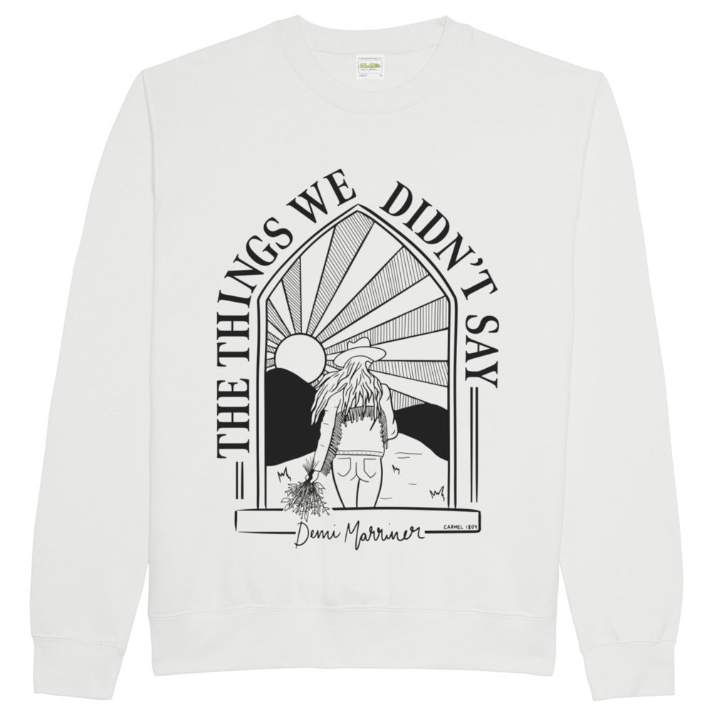 White Crew Neck Jumper - Unisex